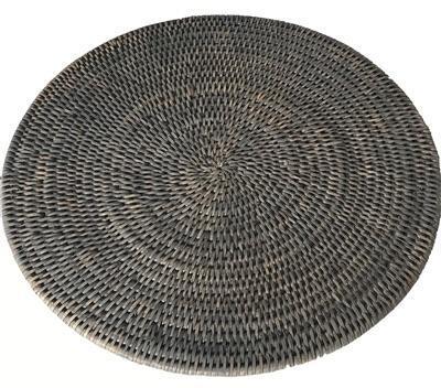 Round Rattan Placemats, Set of 6